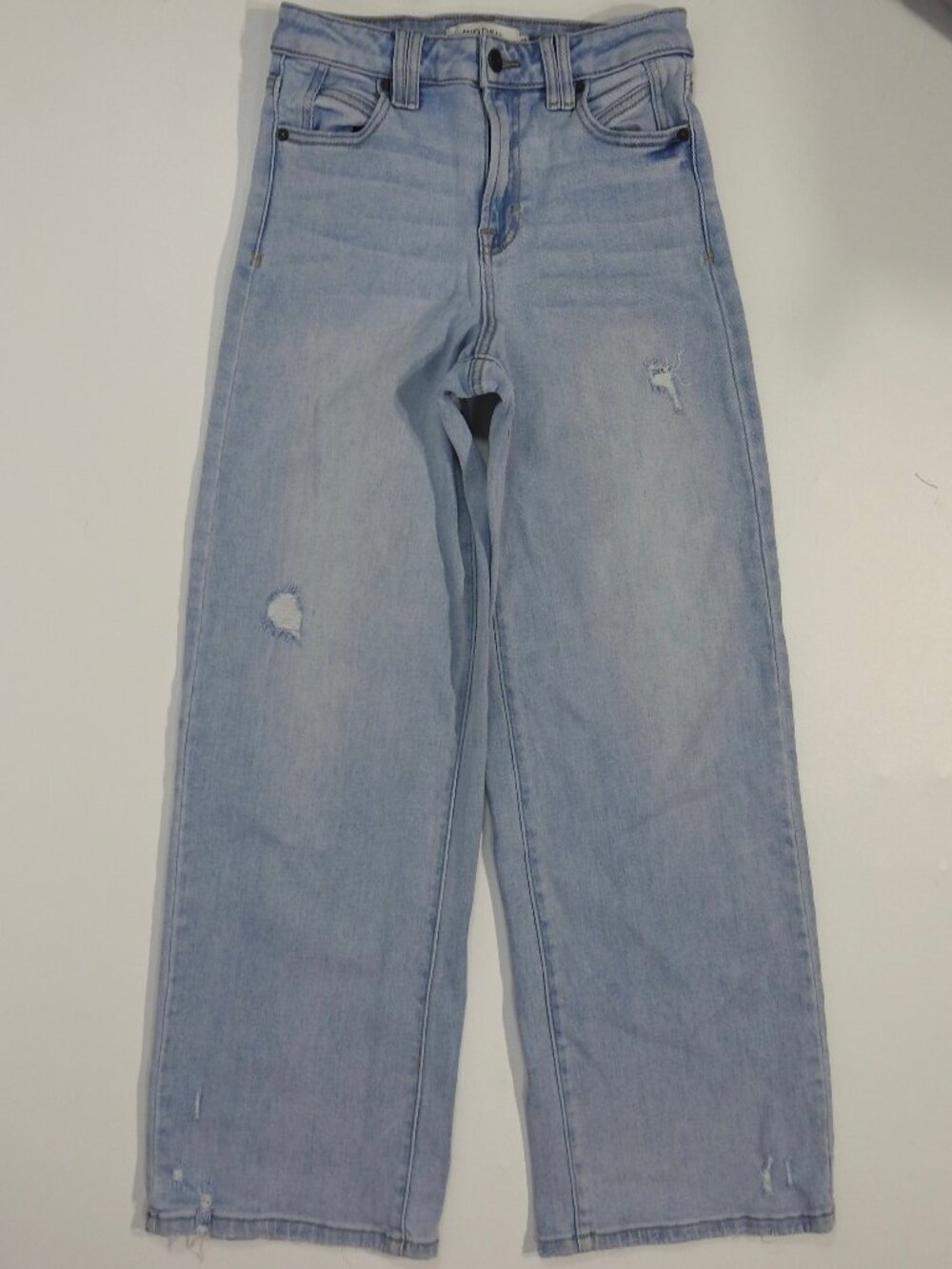 Hidden Sz 25 Nori Wide Leg High Rise Light Wash Jeans Womens Denim HD9201-LT